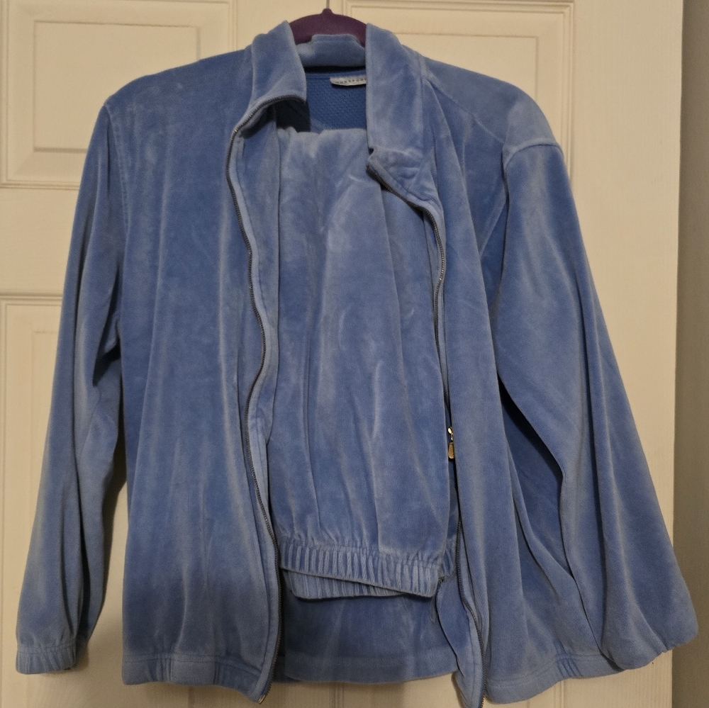 Blue Velour Jacket